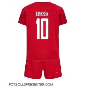 Danmark Christian Eriksen #10 Hemmatröja Barn VM 2022 Kortärmad (+ korta byxor)